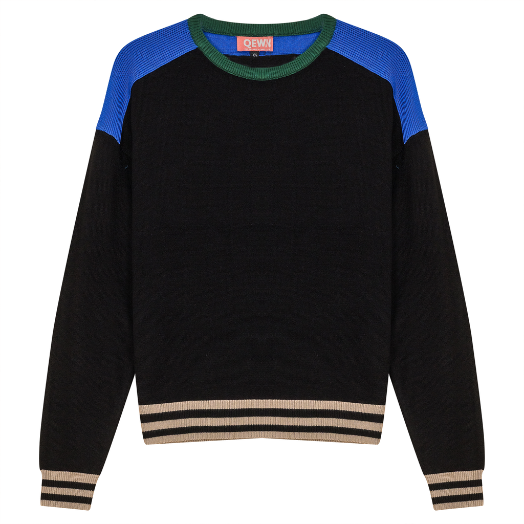 Color Blocked Dolman Sweater
