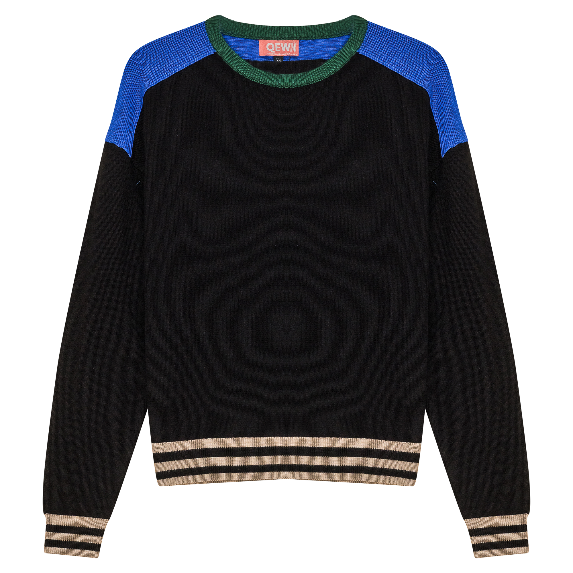 Color Blocked Dolman Sweater