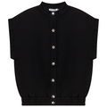 Ponte Knit Snap Down Vest