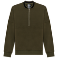 Zip Sweater with 2 Tone Neck
