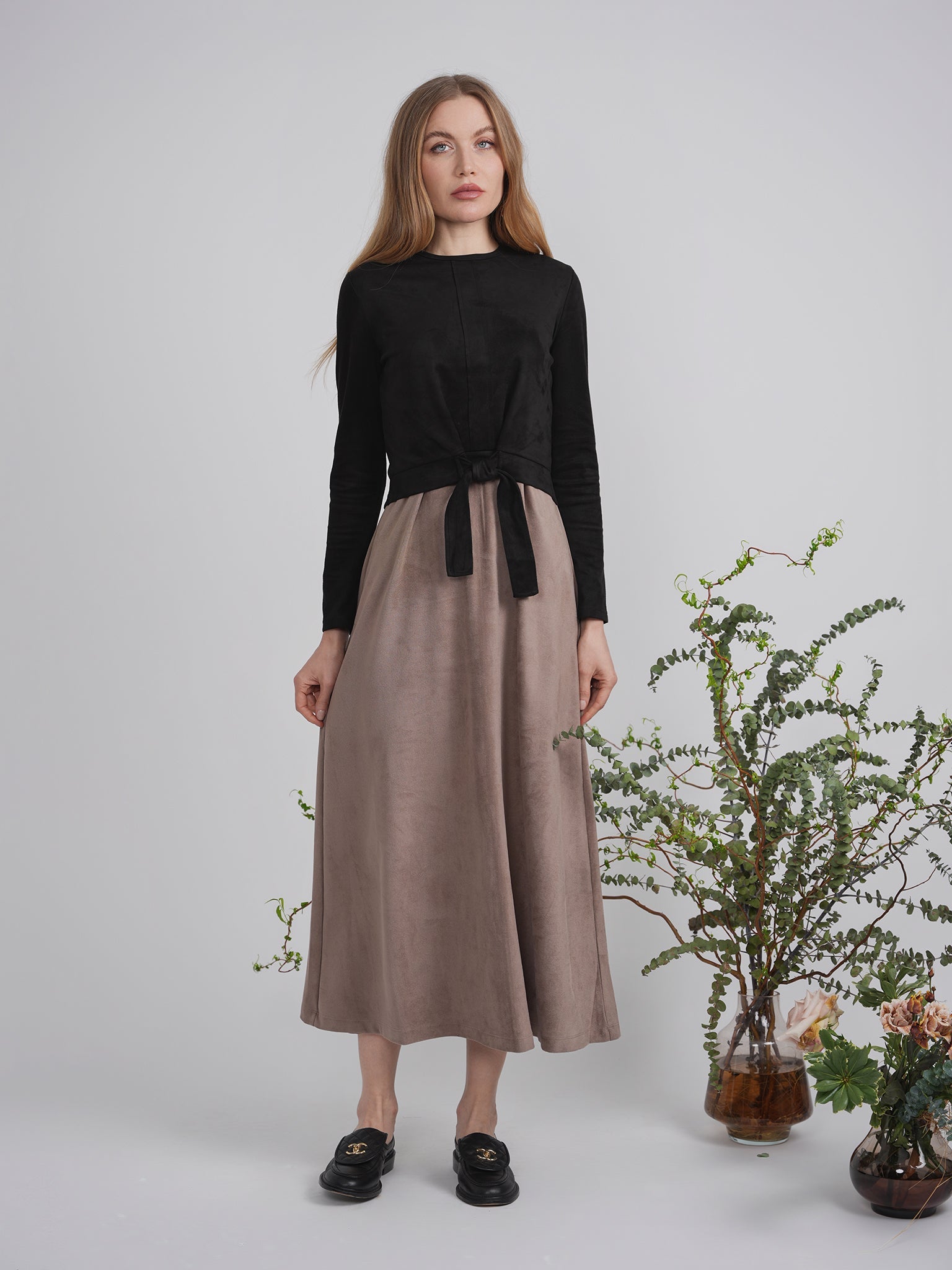 Suede Maxi Jumper