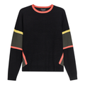 Side Slit Abstract Sweater