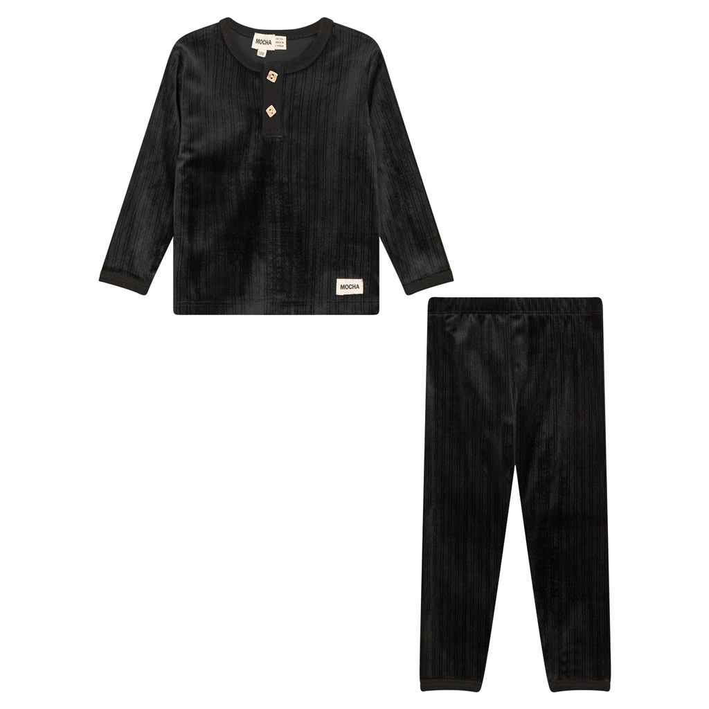 Ribbed Velour 2Pc Set