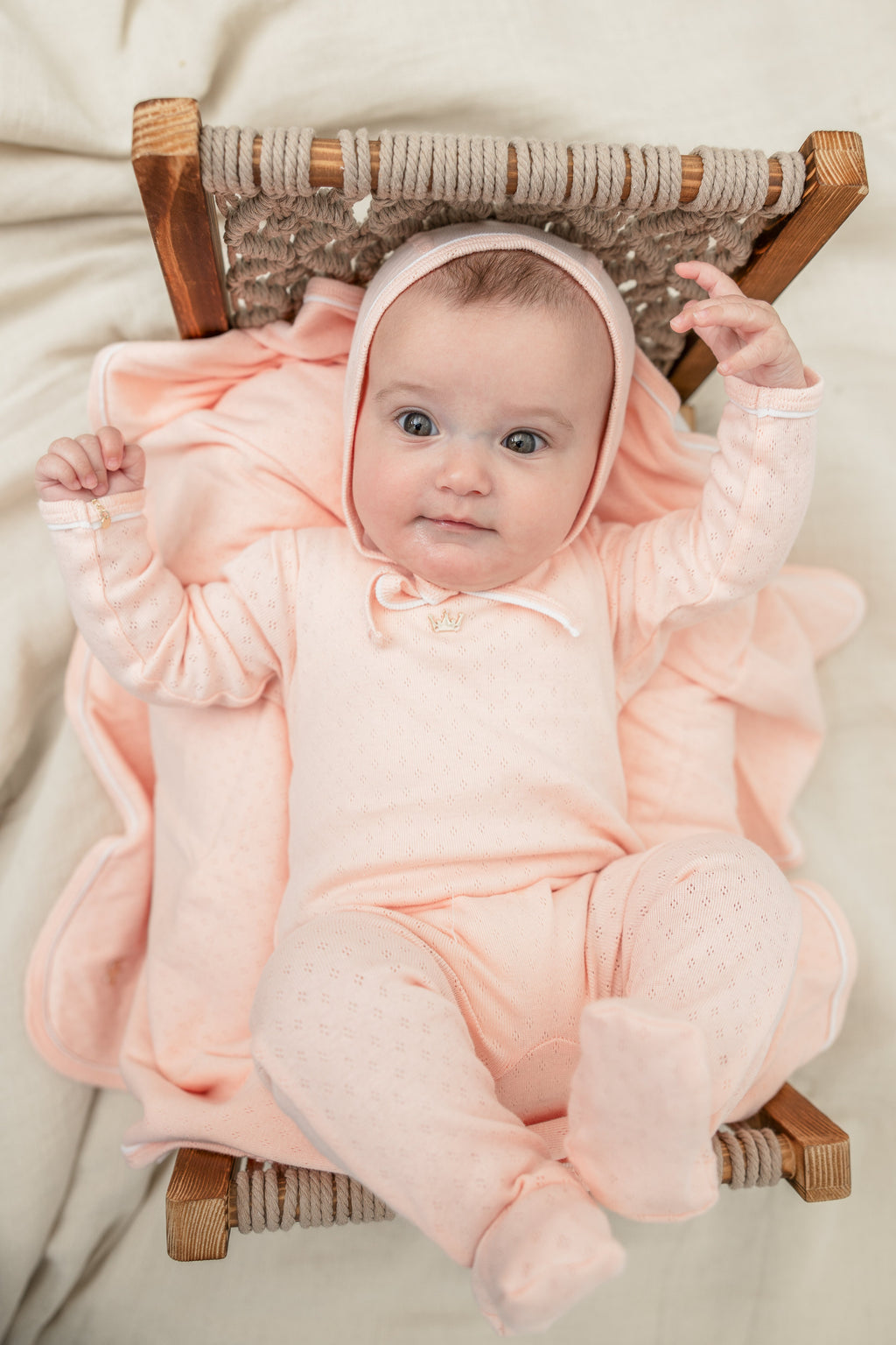 Pointelle Knit Blanket