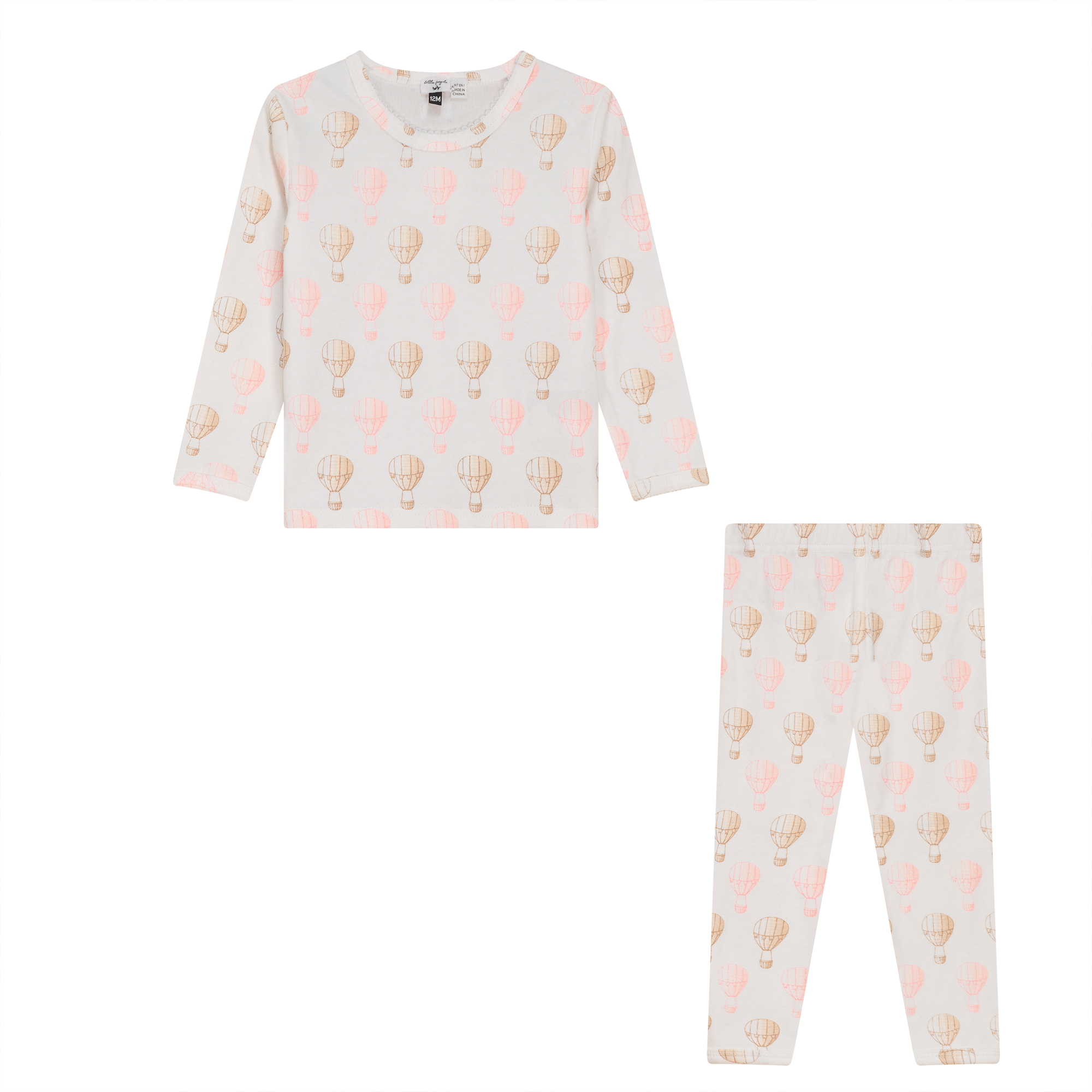 Air Balloon Printed 2Pc Set