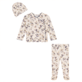Flower Print Knit 3Pc Set
