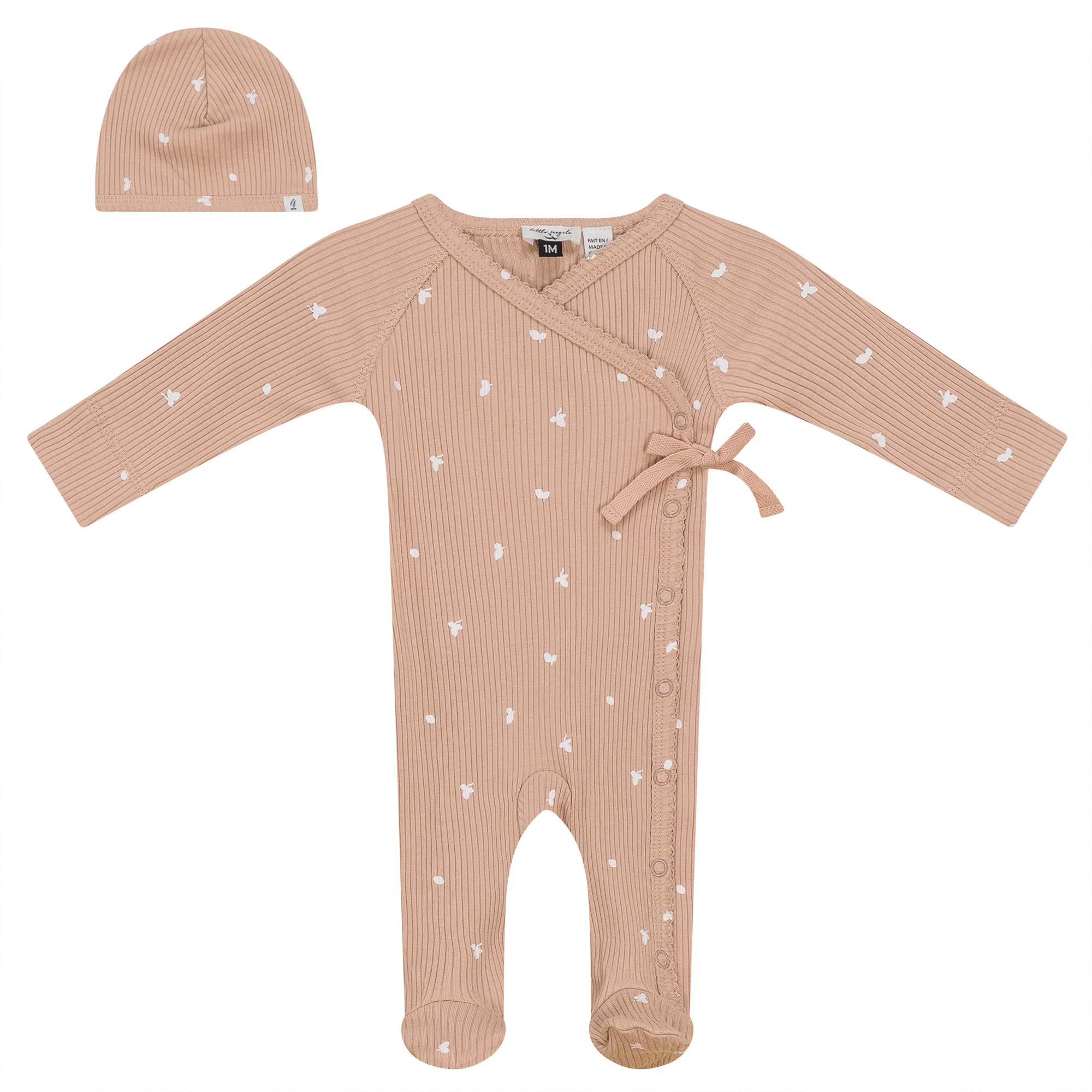Leaf Print Onesie Set