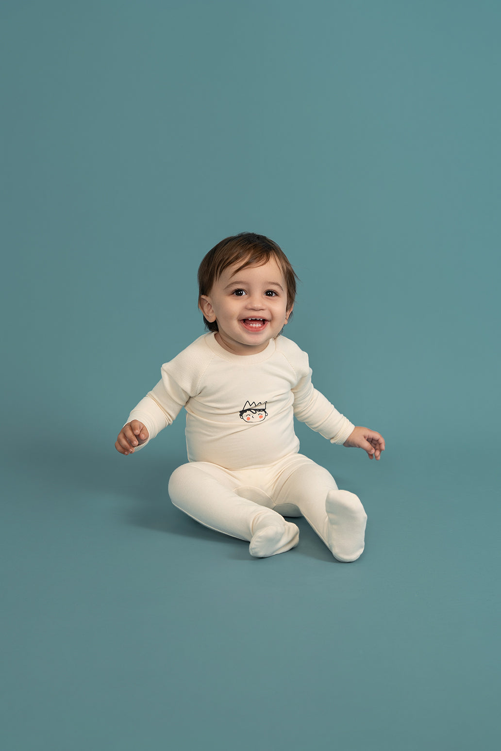 Crown Print Onesie