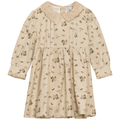 Woven Flower print Flannel Dress