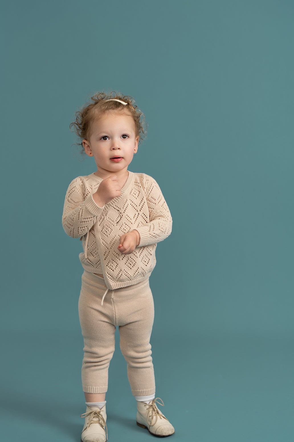 Pointelle Knit 3Pc Set