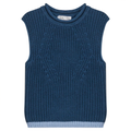 Knit Vest with Fennel Neck