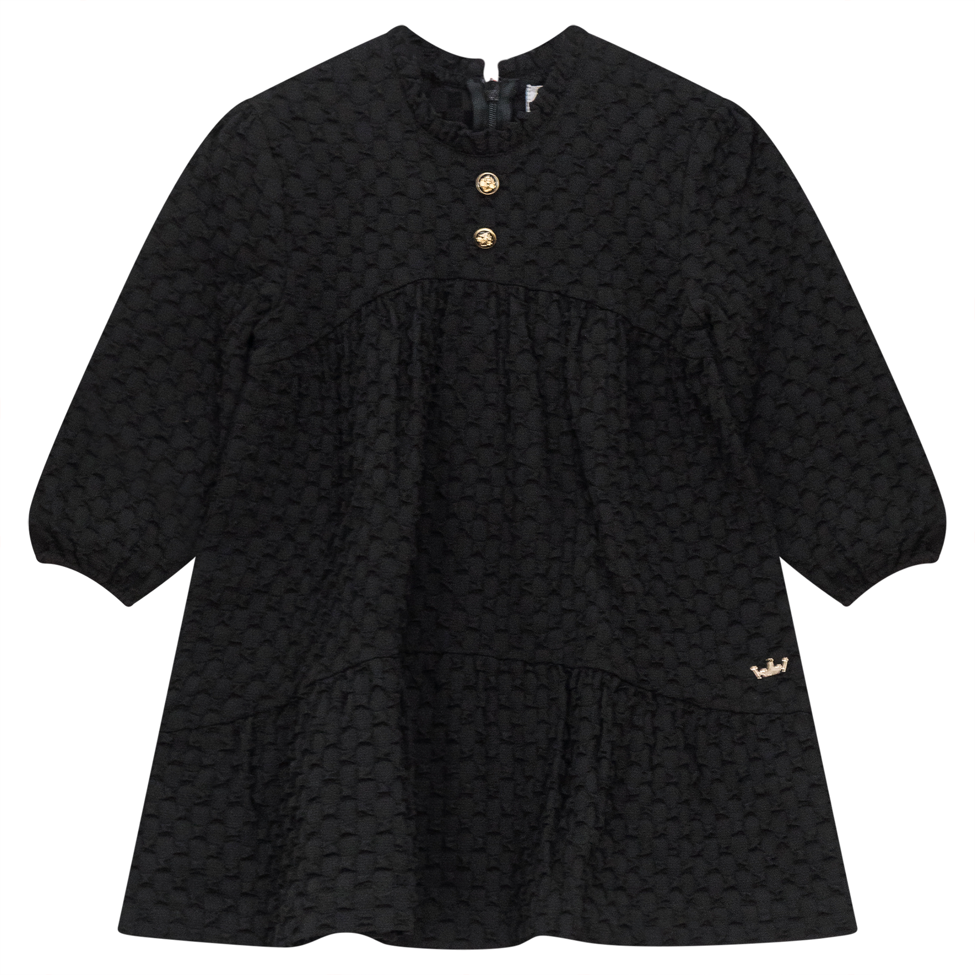Puff Textured Woven Dress