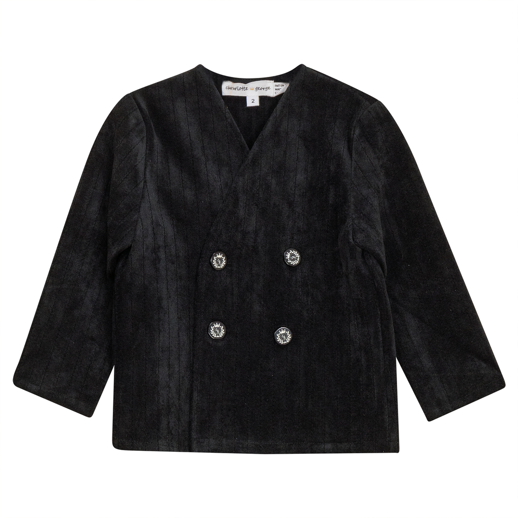 Striped Velour Jacket