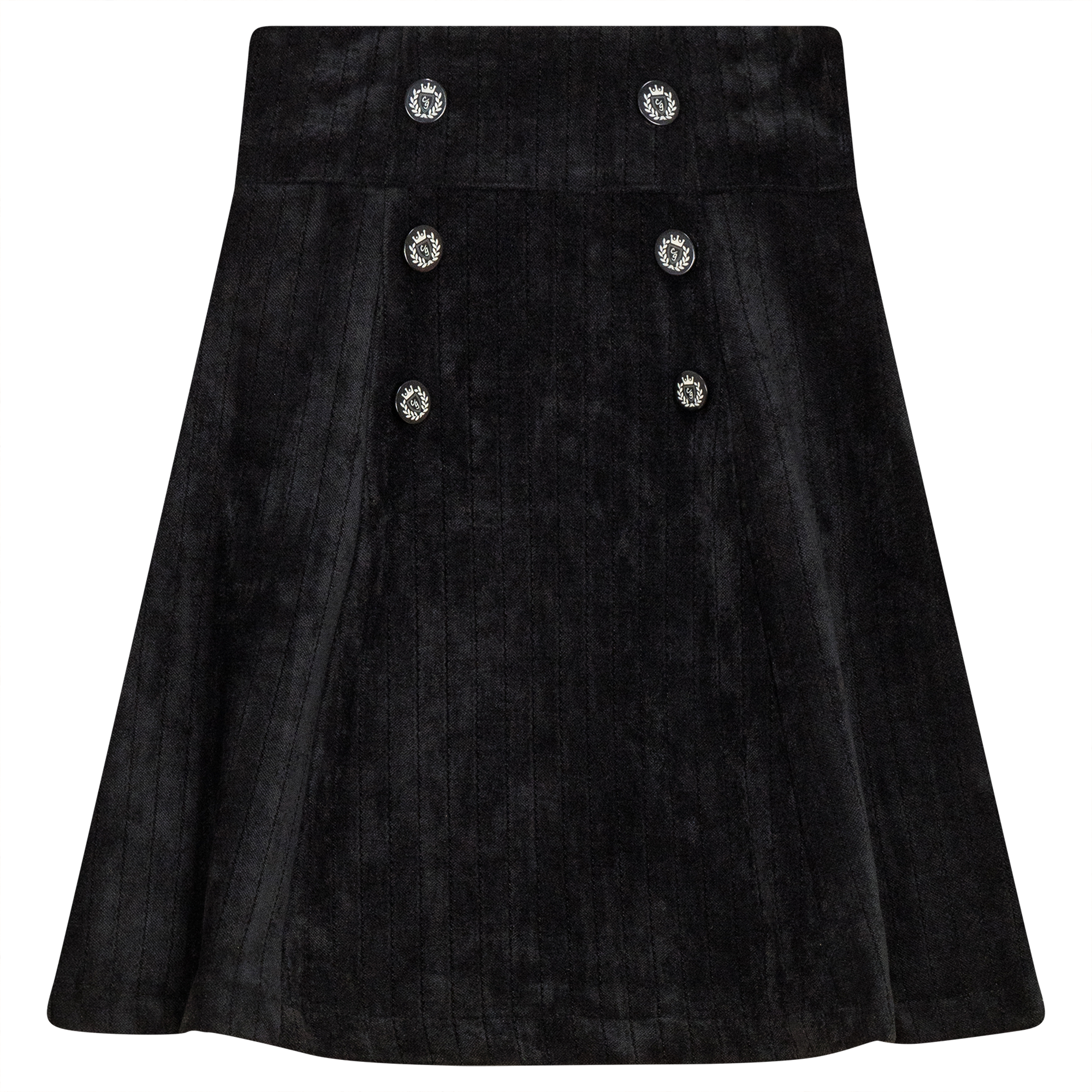 Stripe Velour Skirt