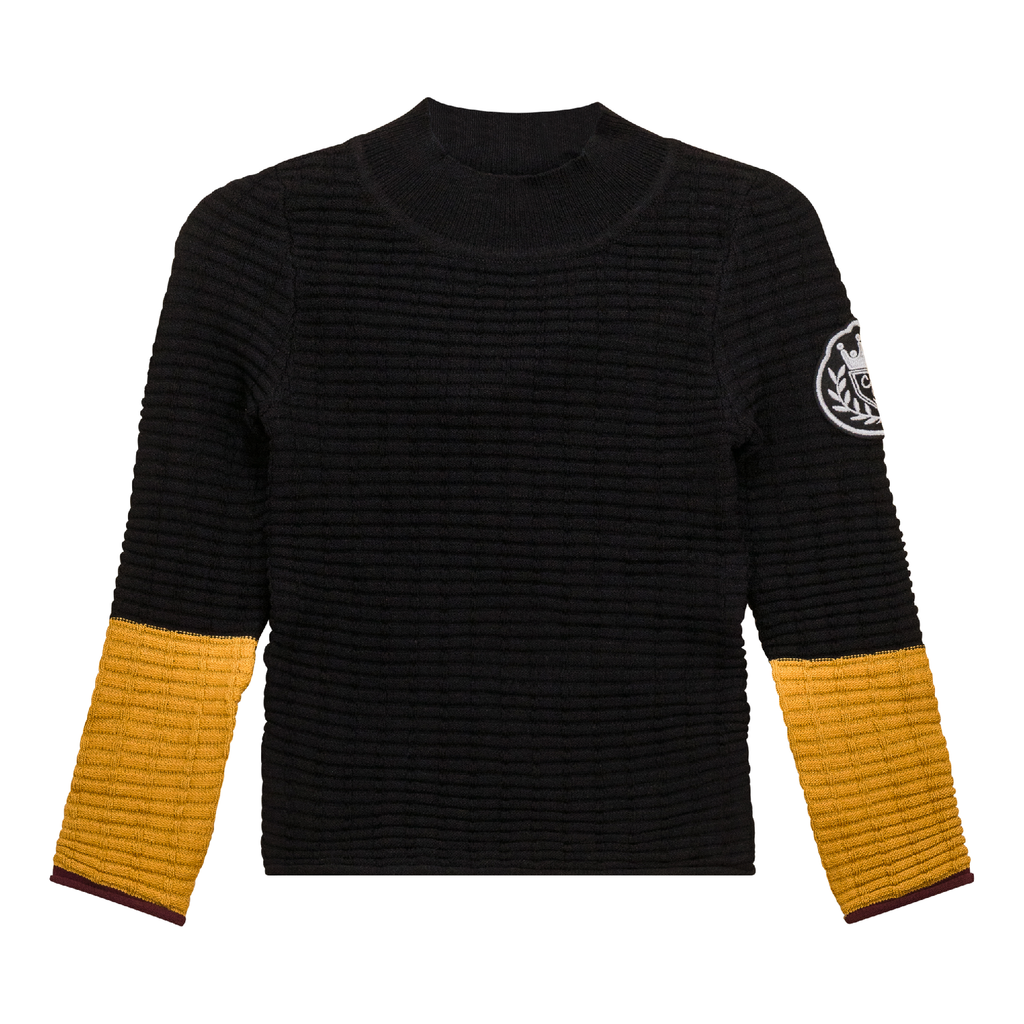Mock Neck Ribbed Top