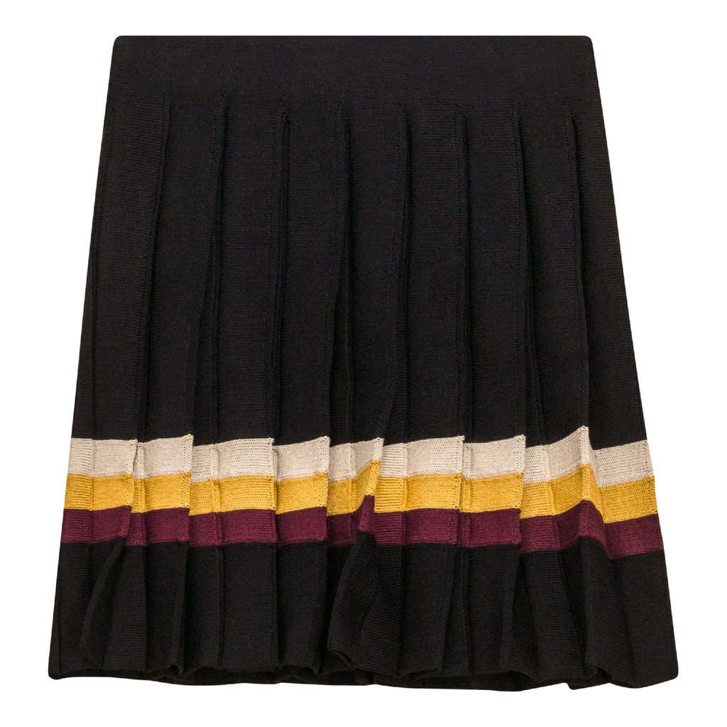 Pleated Knit Skirt