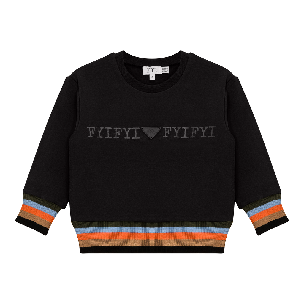 Striped Trim Sweatshirt