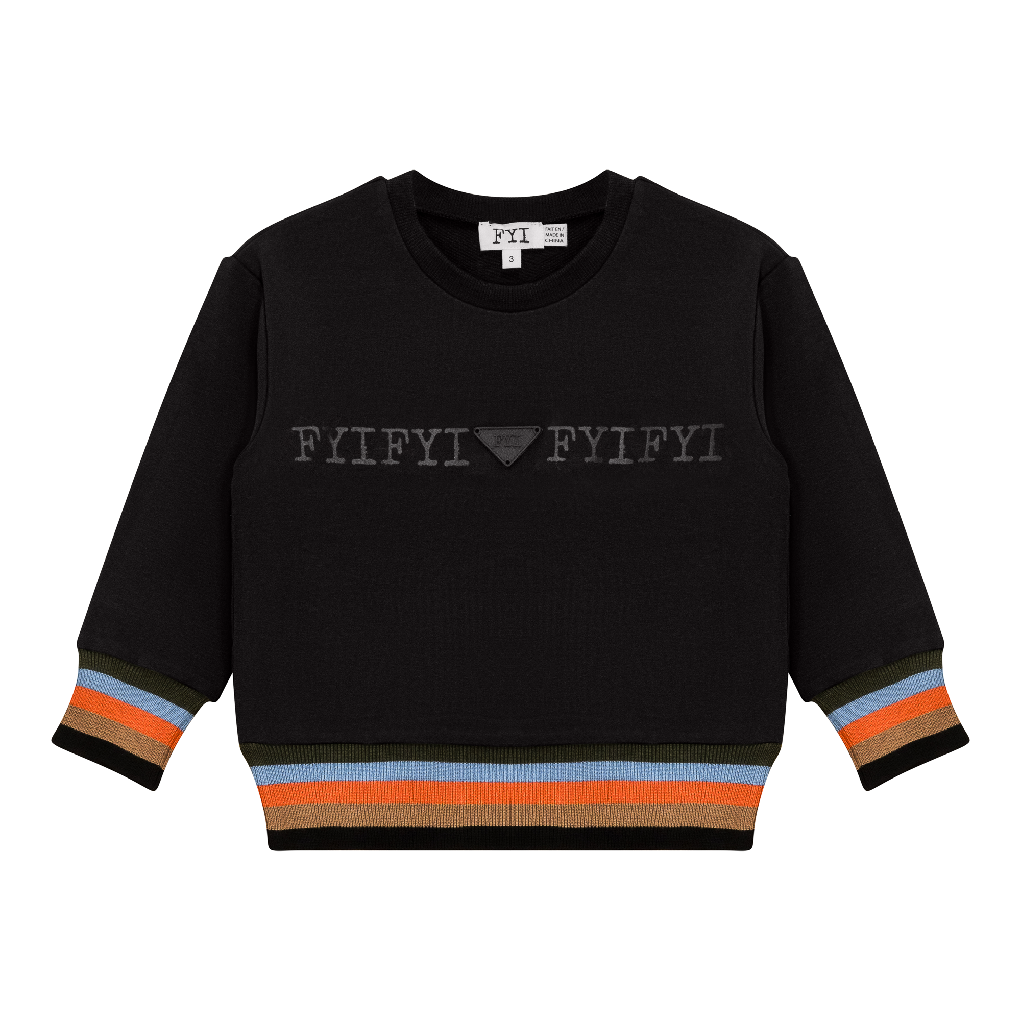 Striped Trim Sweatshirt