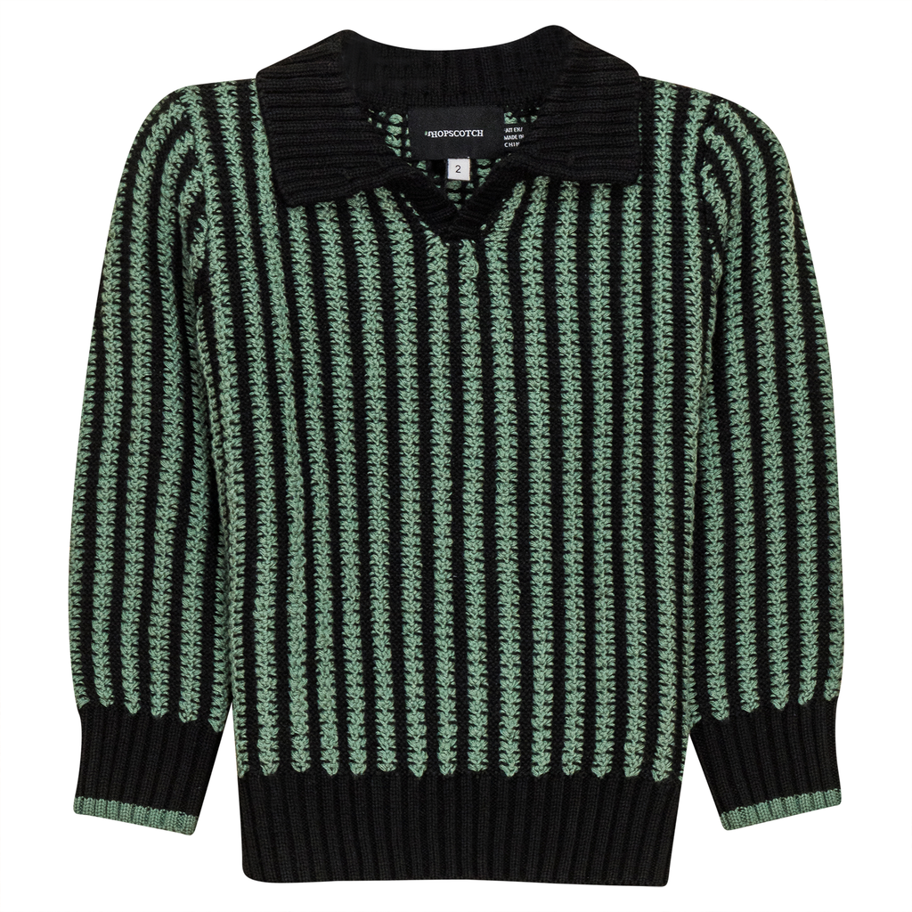 Stripe Textured Knit Sweater