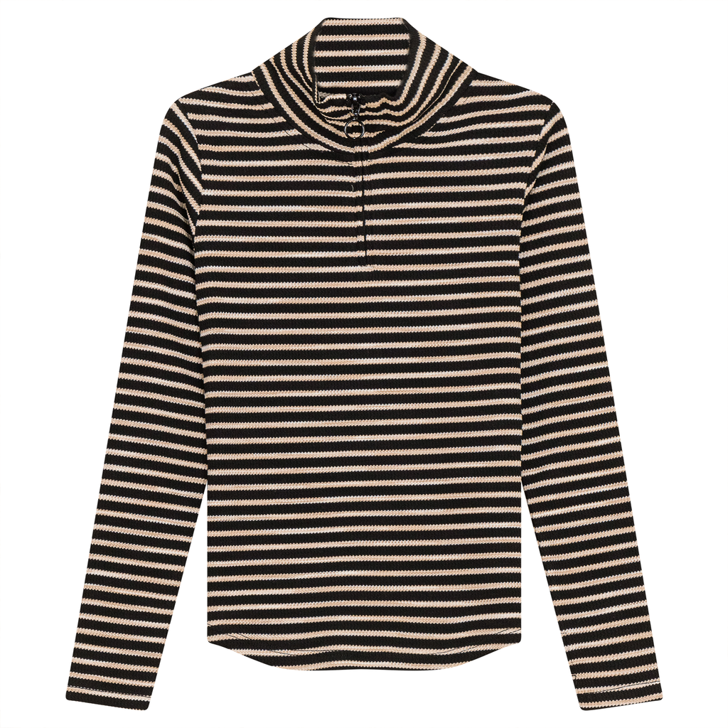 Stripe Waffle Knit Top