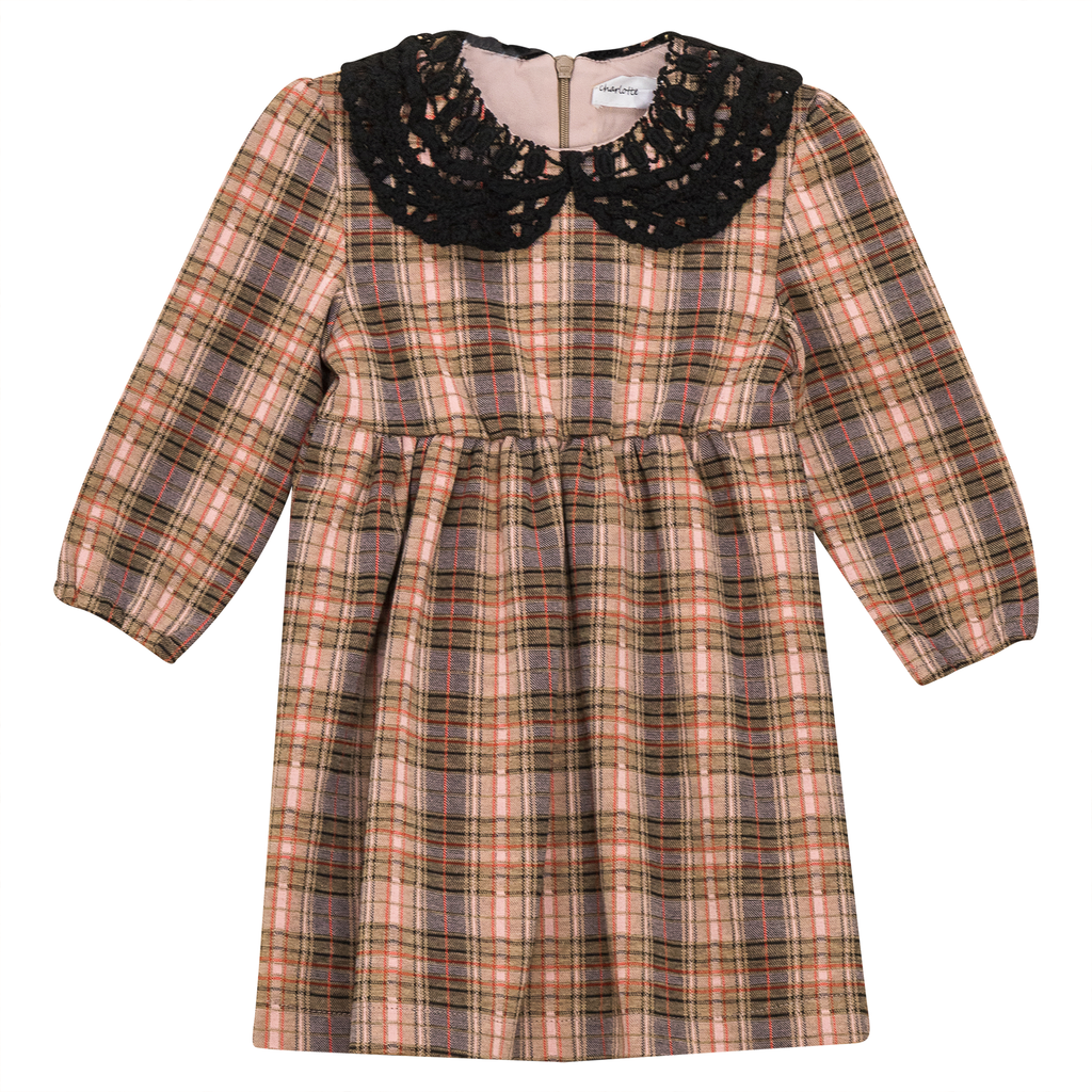 Stretch Plaid High Waist Dress