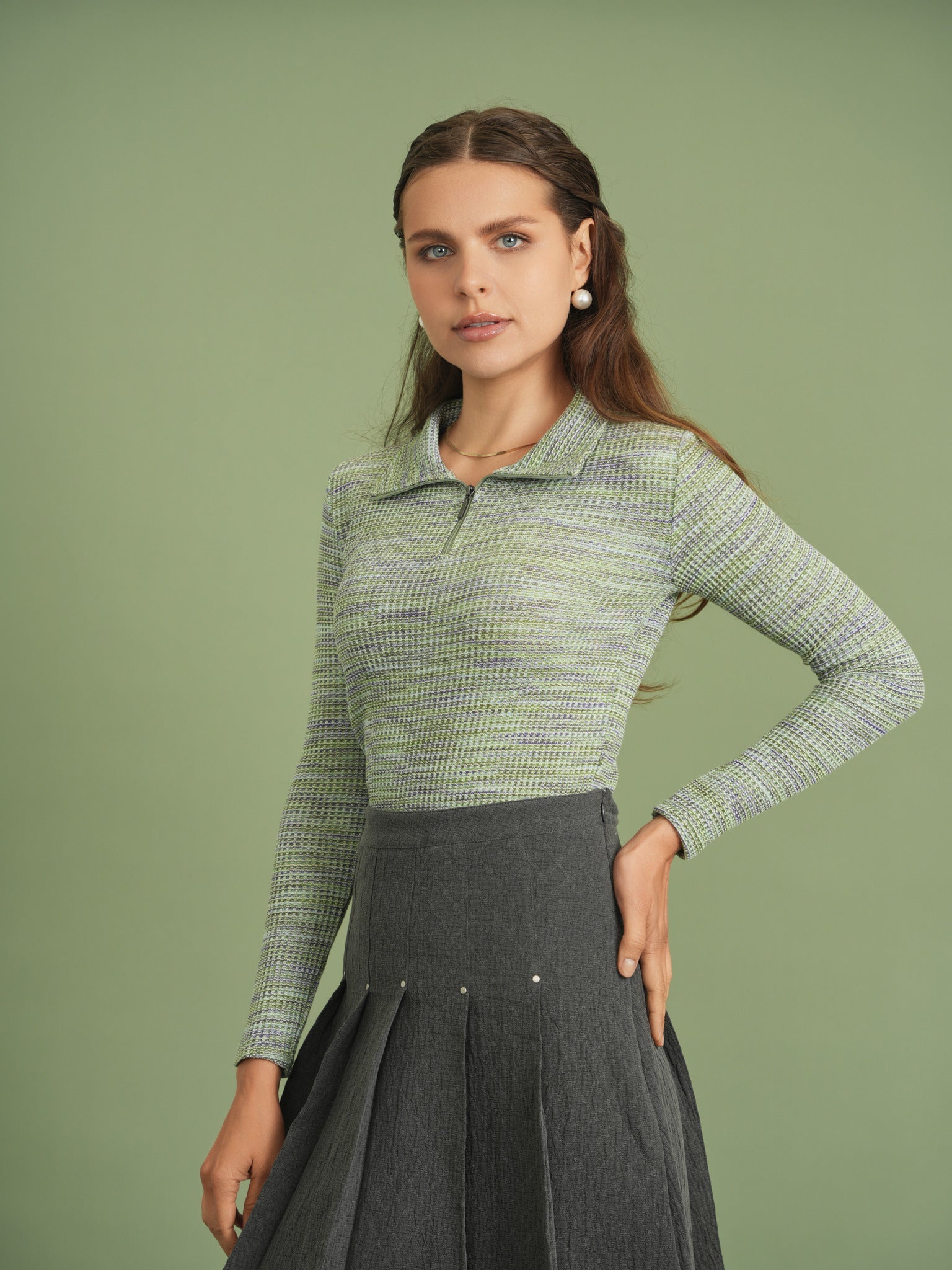 Waffle Stretch Top