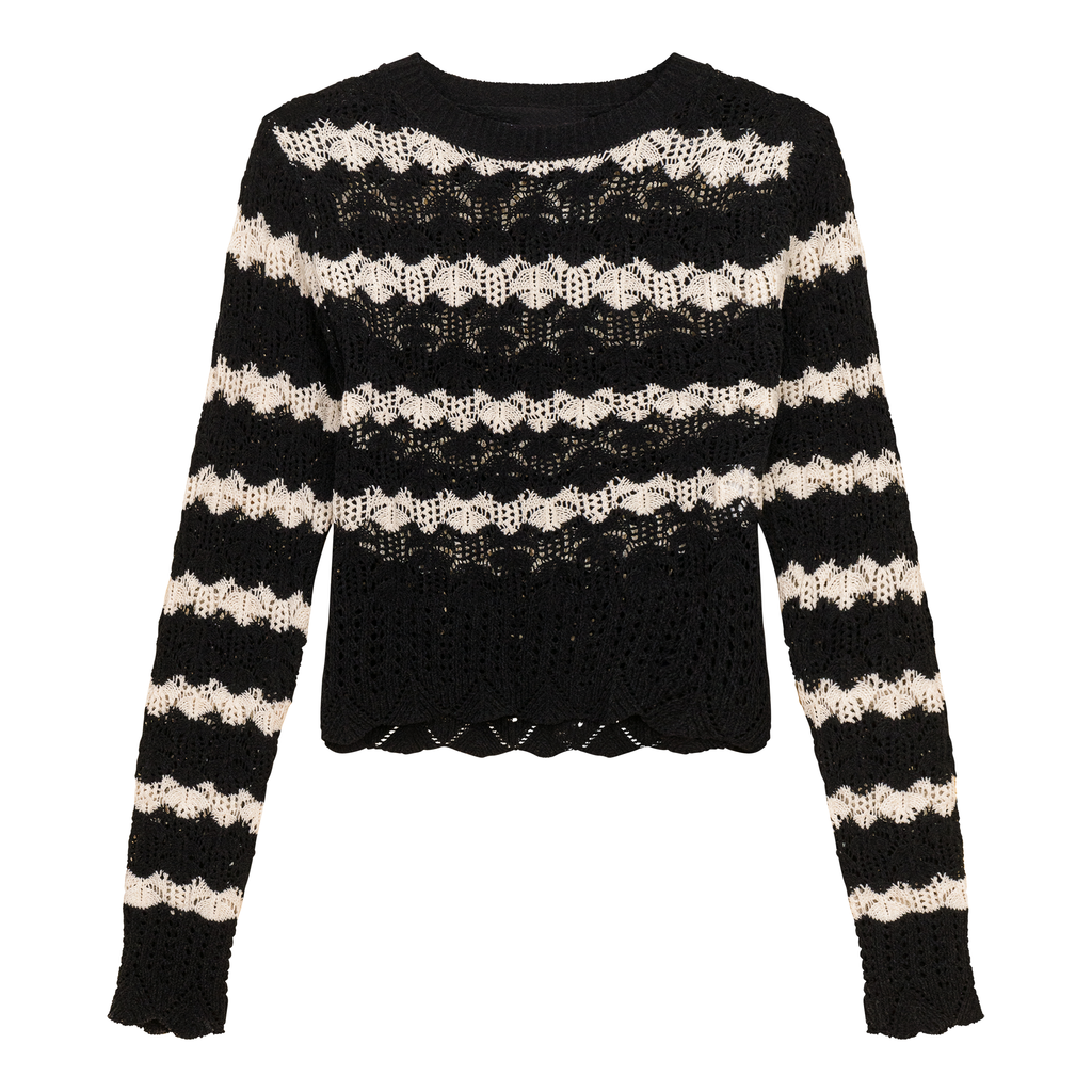 Cable Knit Lace Top