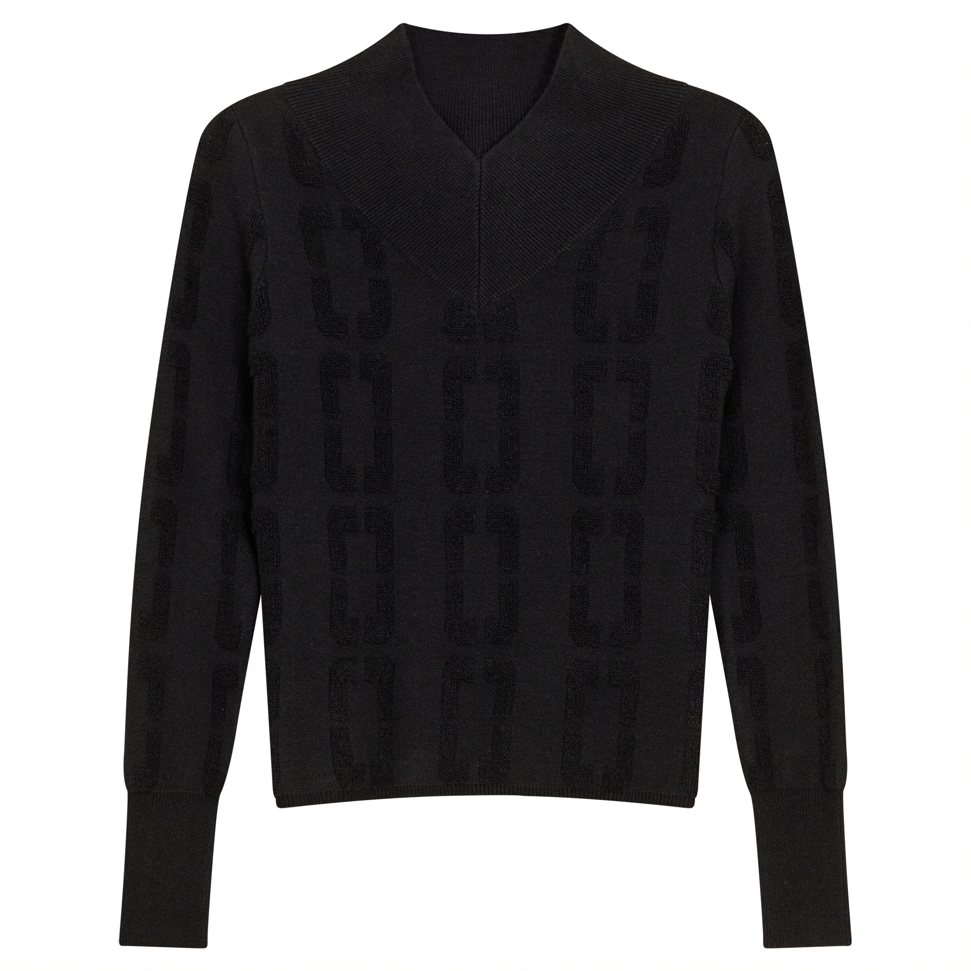 Chain Jacquard Knit Top