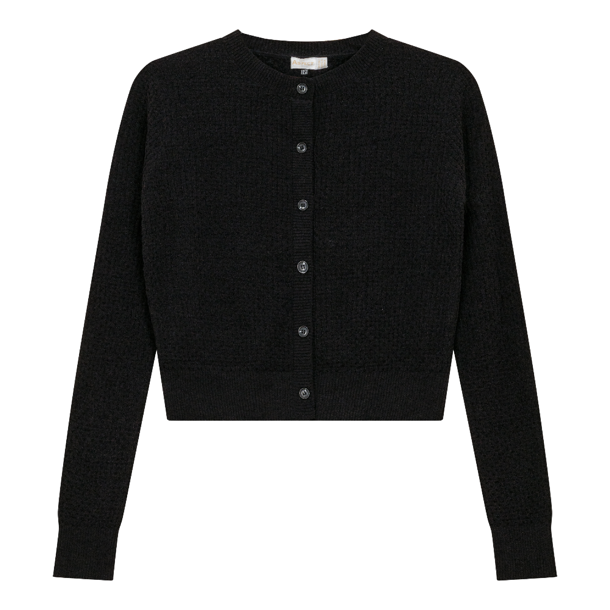 Textured Knit Crop Cardigan