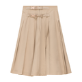 Pleated Skirt with Belt