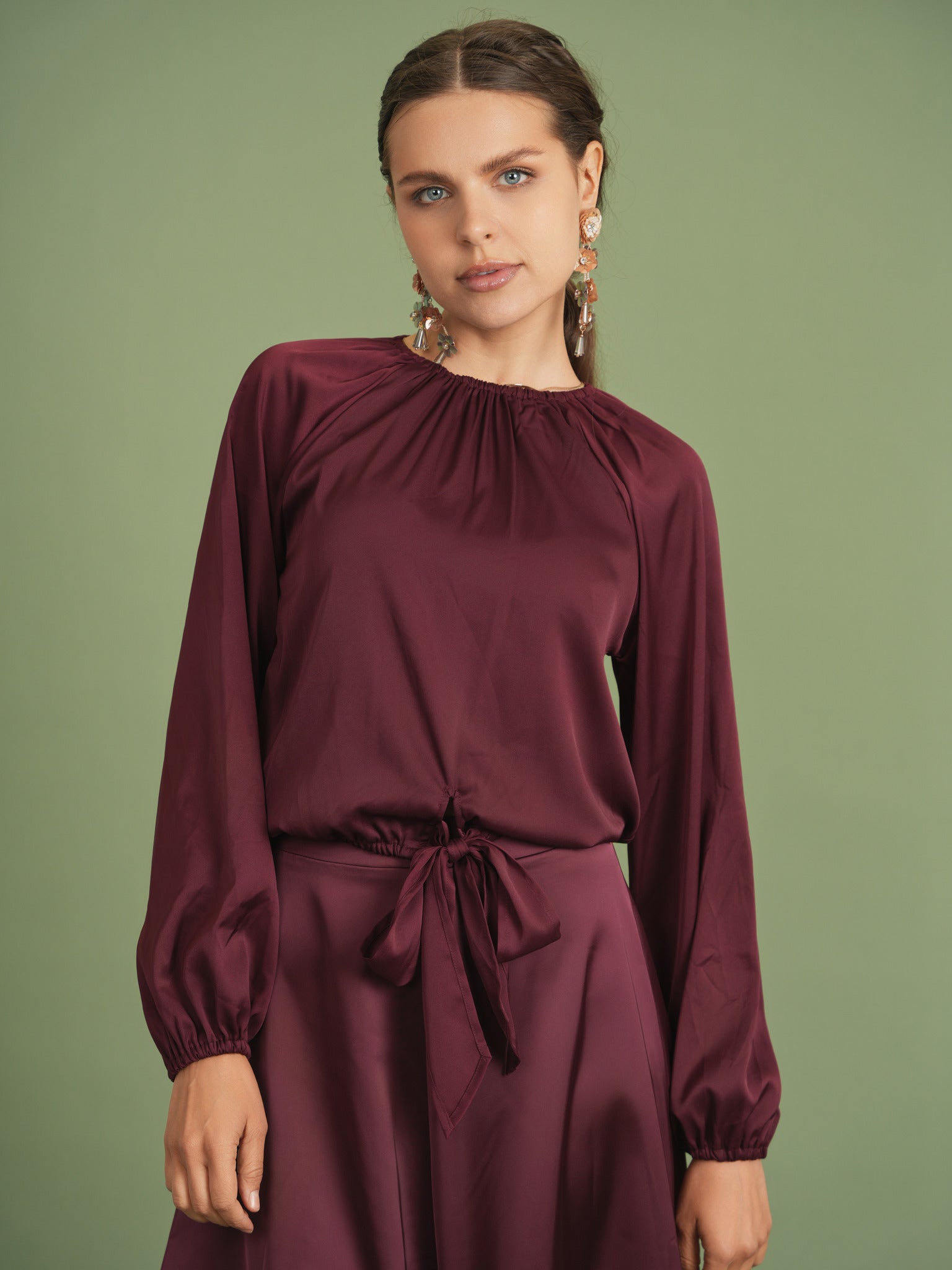 Woven Tie Top
