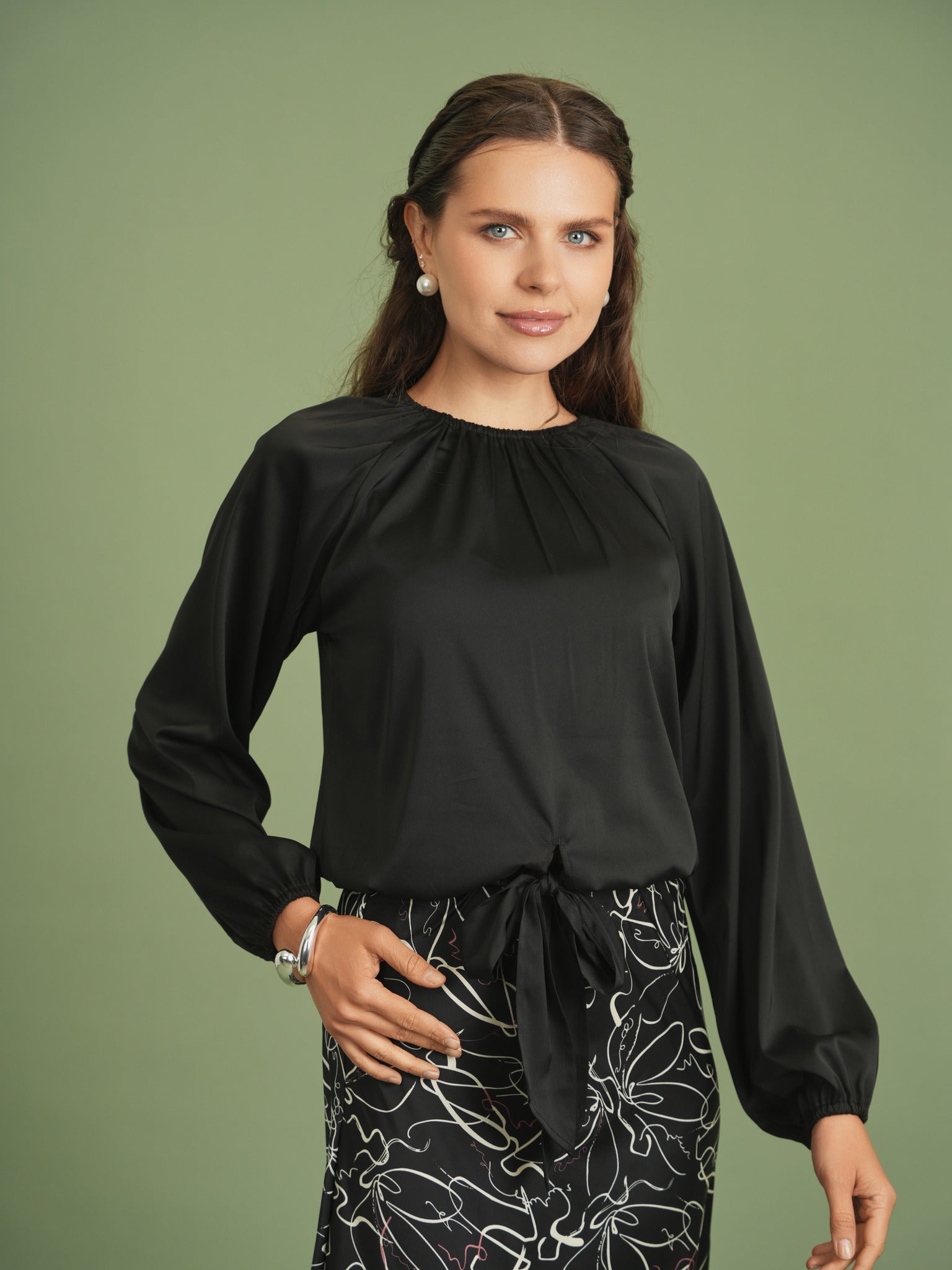 Woven Tie Top