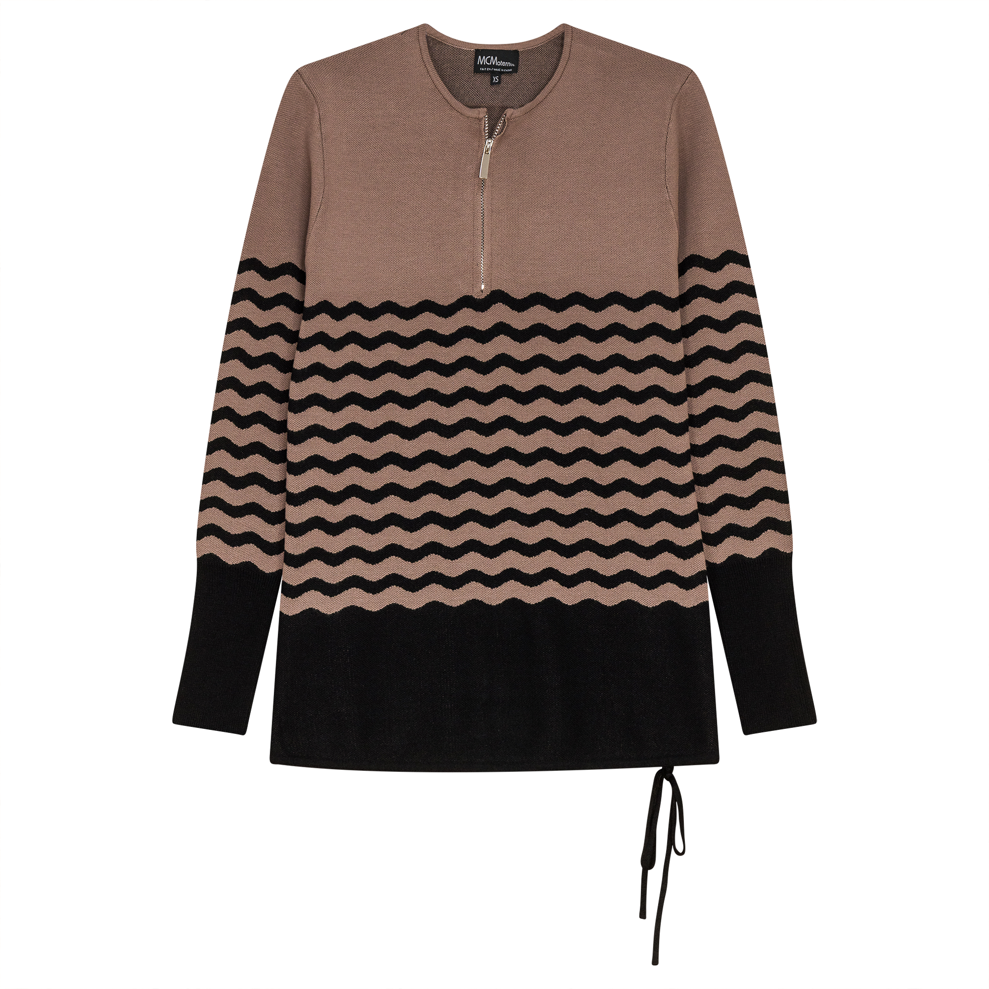 Maternity Color Blocked Henley Sweater