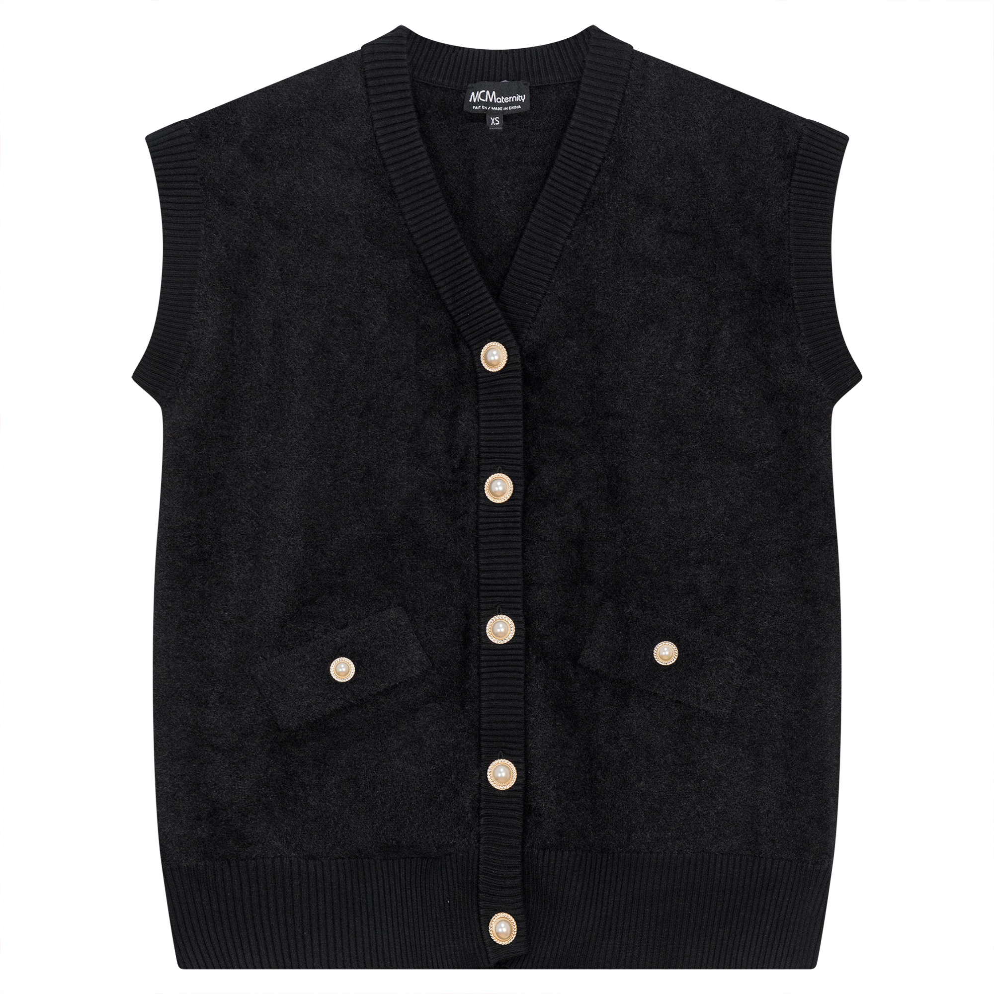Maternity Mohair Vest Cardigan