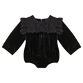 Lace Trim Velvet Bubble