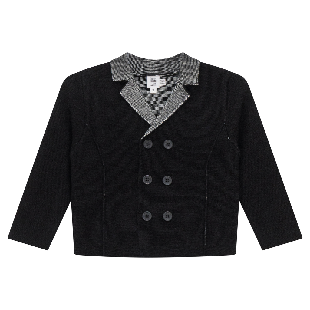 Double Breated Knit Blazer