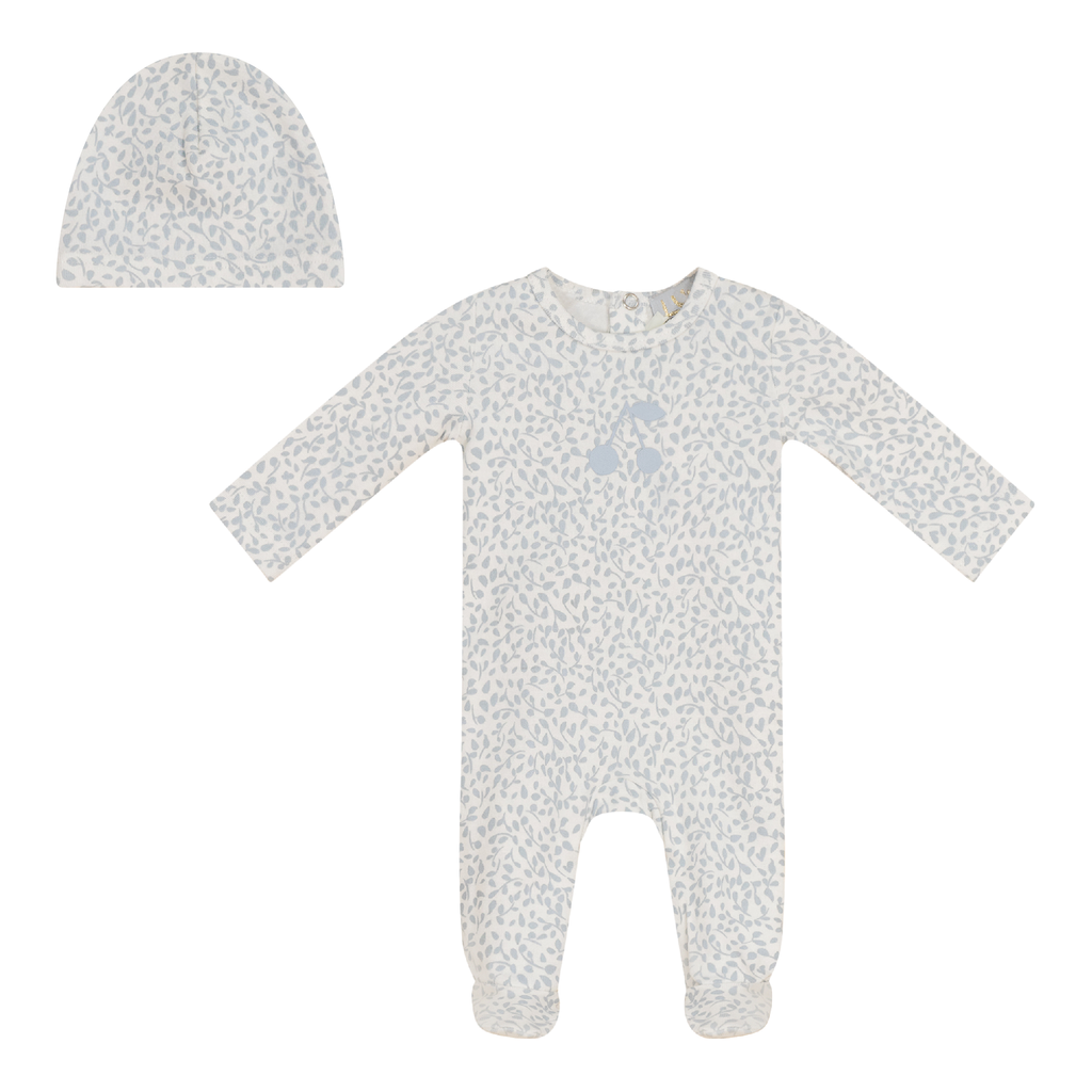 Cherry Print Onesie with Hat