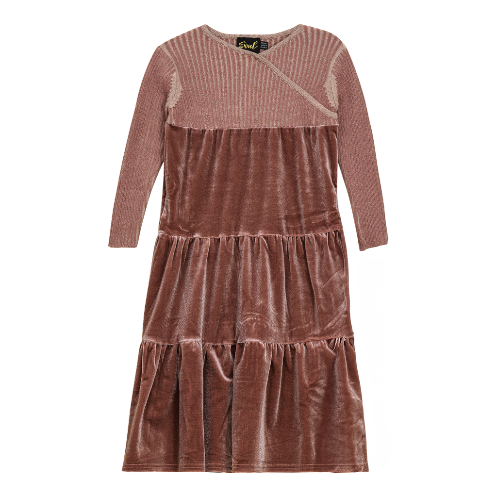 2 Tone Wrap Maxi Dress