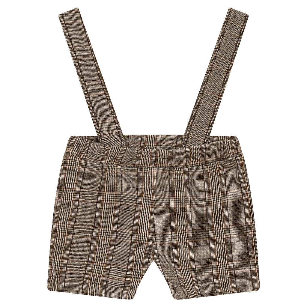 Woven Plaid Overall