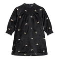 Embroidered Velour Dress