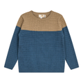 Checkered Knit Sweater
