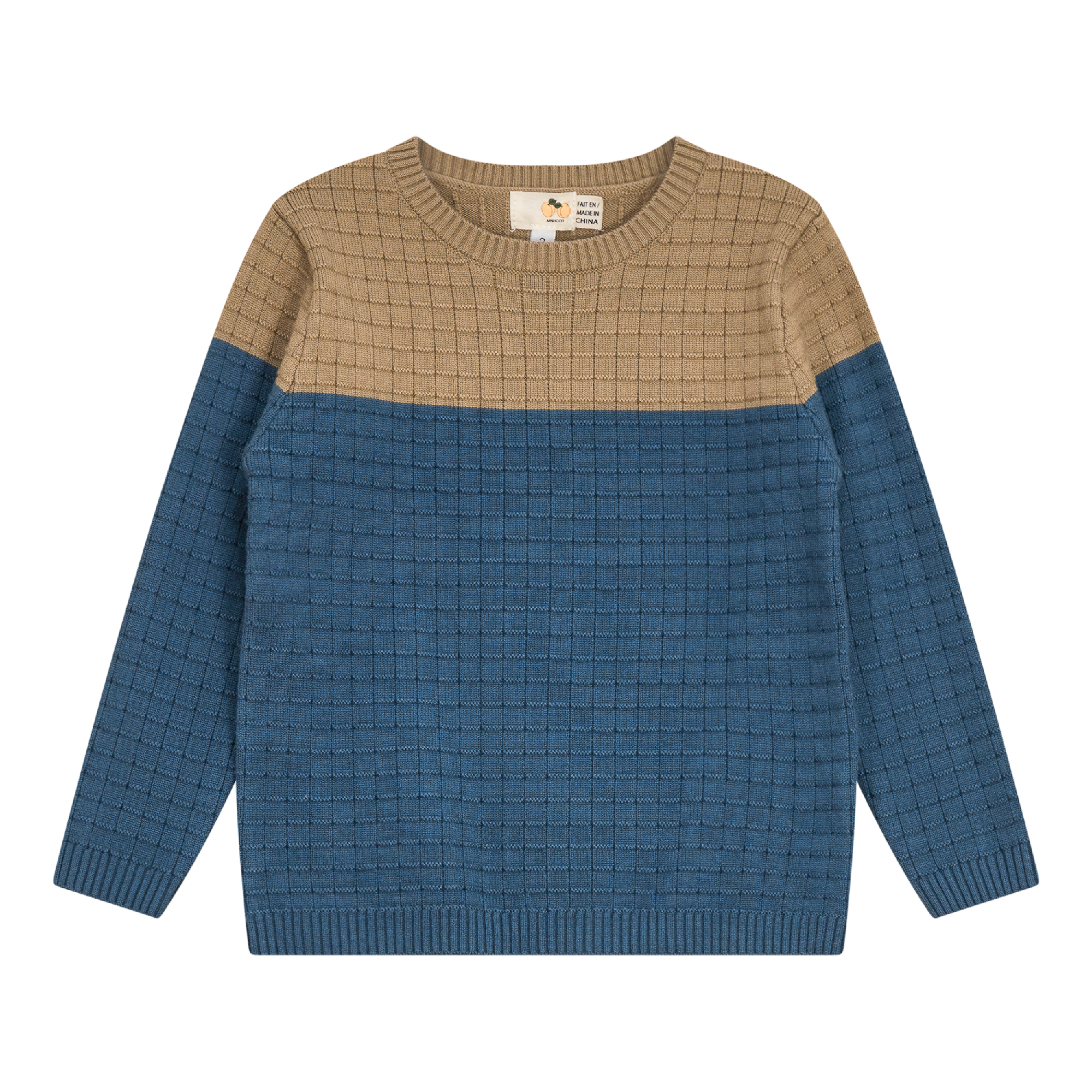 Checkered Knit Sweater