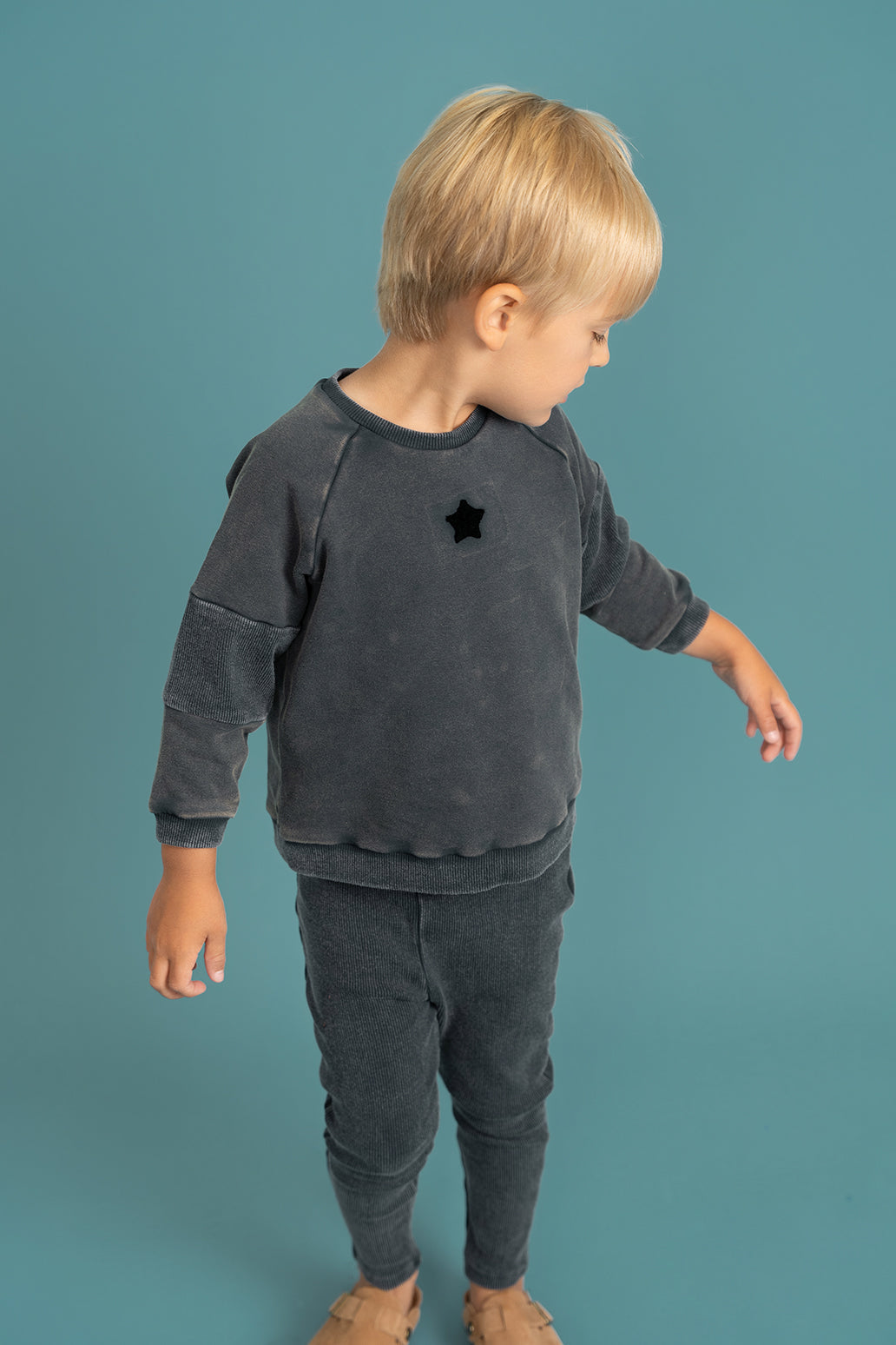 Distressed French Fleece 2Pc Set