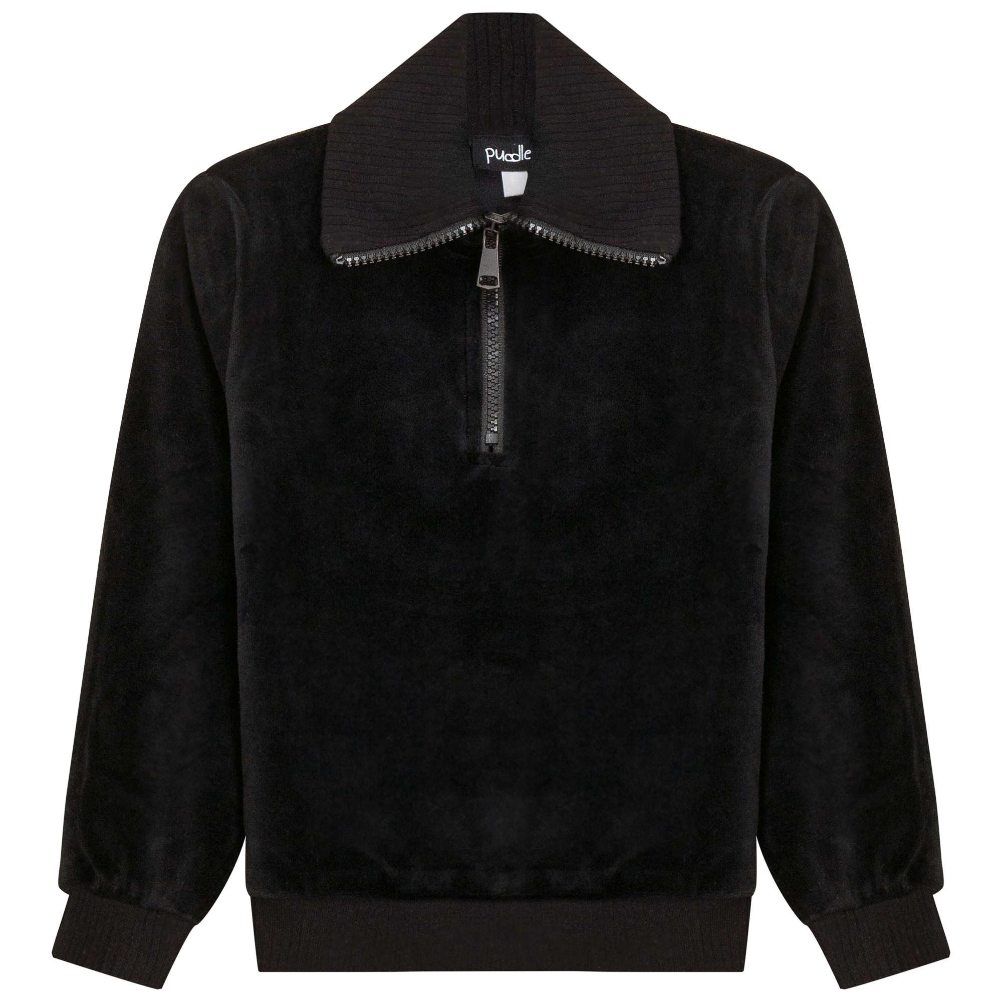 Velour Zip Up Top