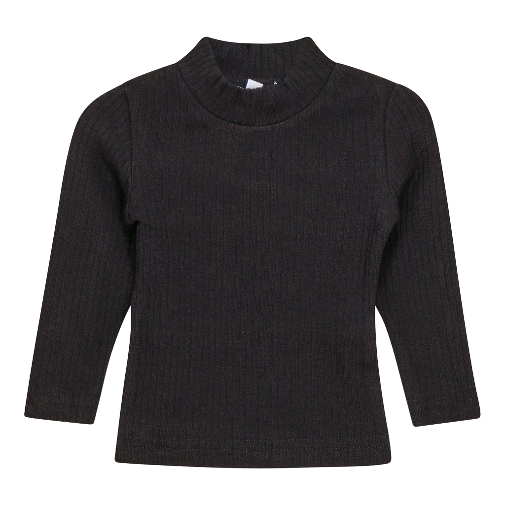 Ribbed Mock Neck Top