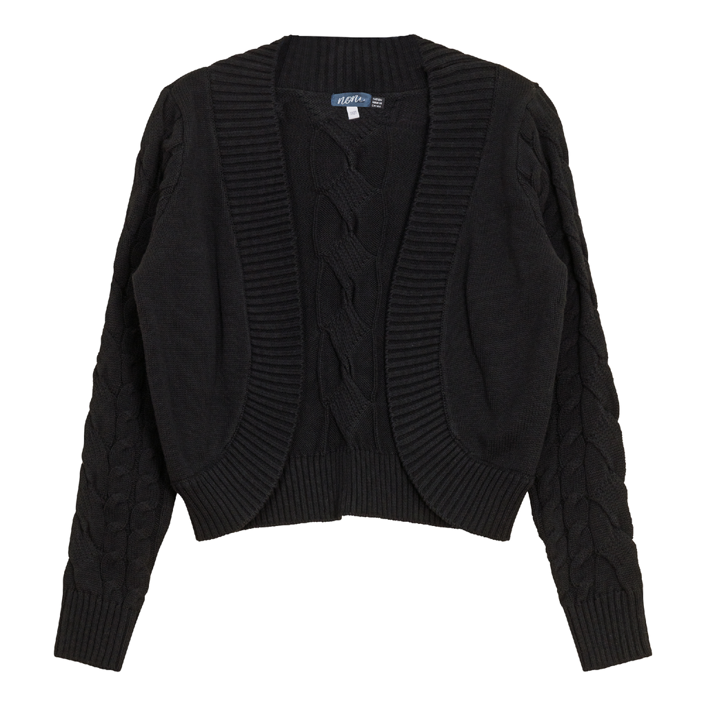Cable Knit Crop Cardigan