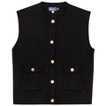Military Cropped Knit Top