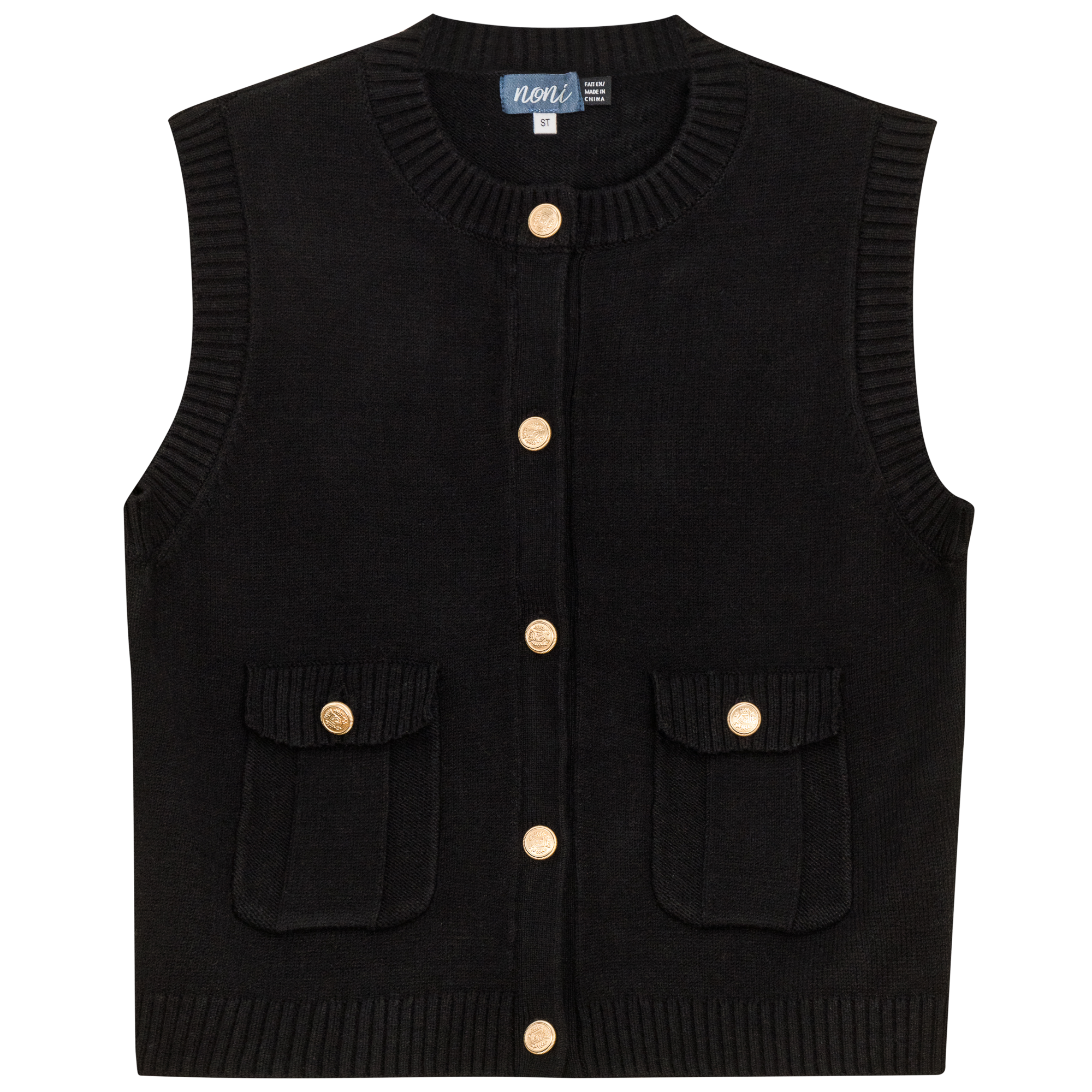 Military Cropped Knit Top