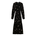 Embroidered Velour Dress