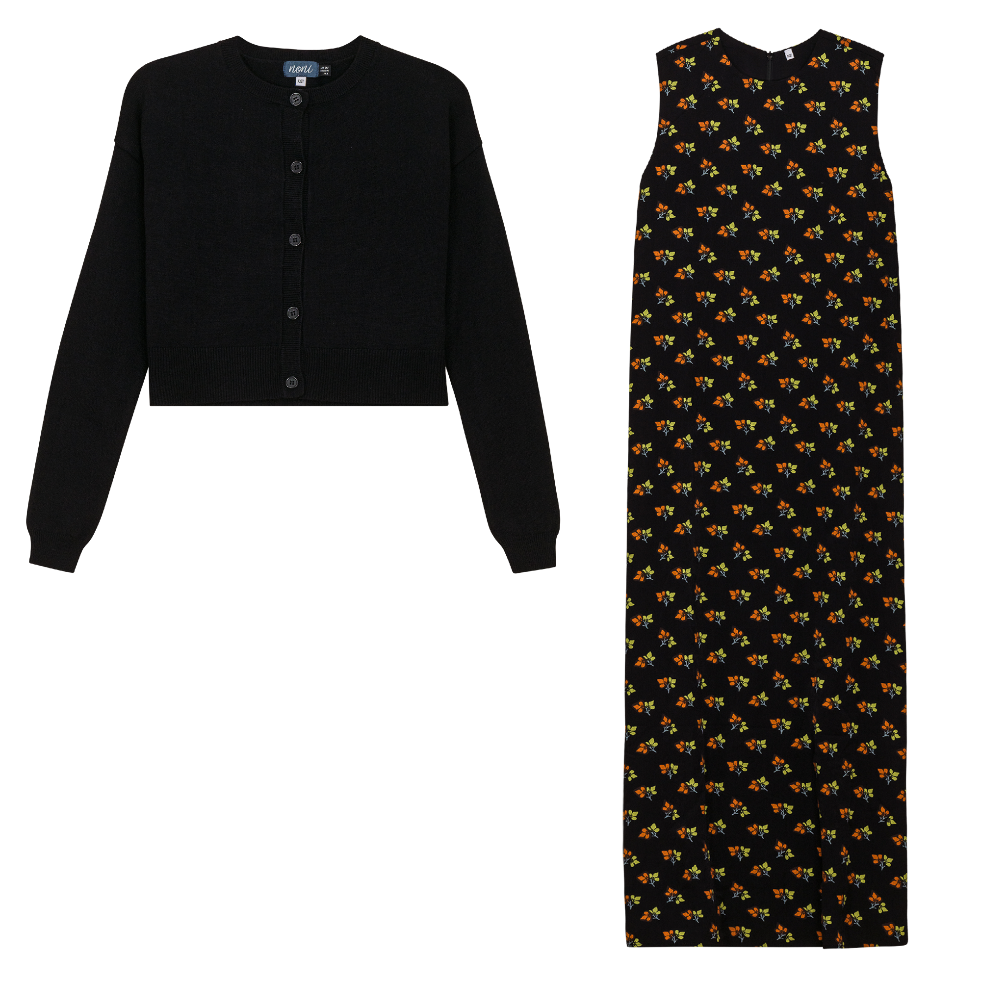 Crepe Jumper and Cardigan Set